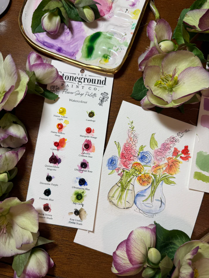Wildflower - 14 Dot Card w/Brush
