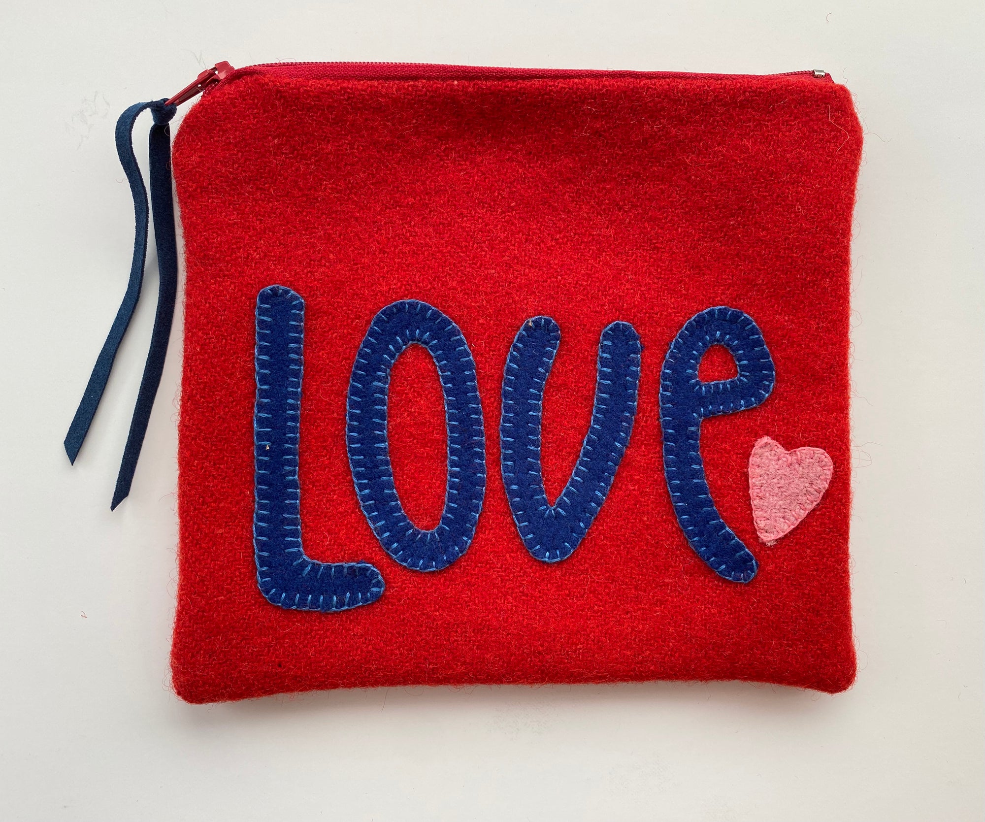 Red Love Pink Heart Pouch