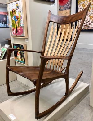 Rocking Chair - Walnut and Quilted Maple