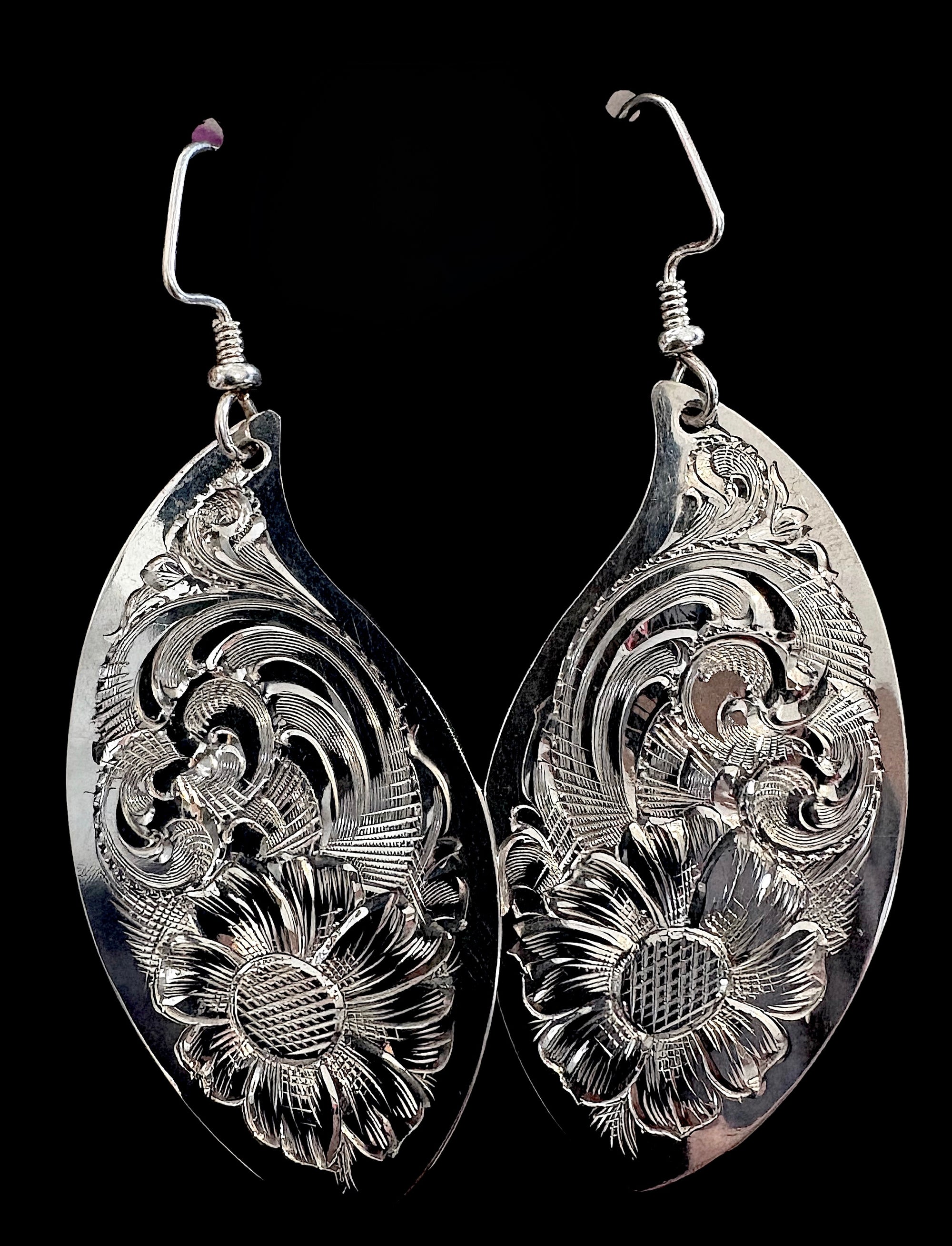 Earrings - Large Leaf Shape