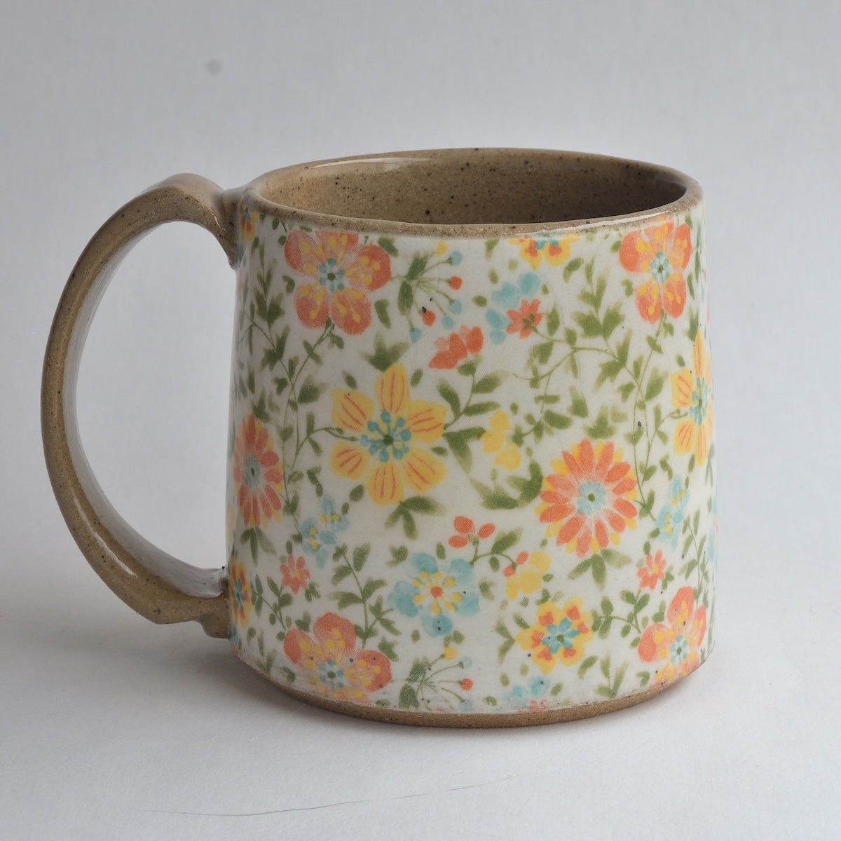 Rustic Medium Mug - Marigolds