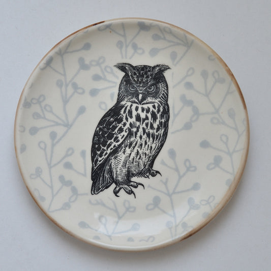 Great Horned Owl Nibble Plate