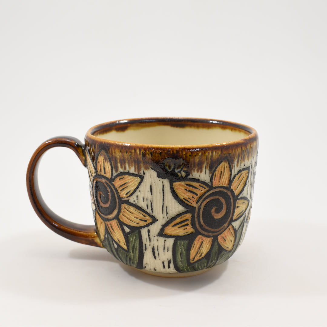 Teacup - Sunflower, Amber
