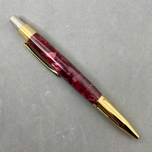 Luxor Burgundy Marble Resin Pen