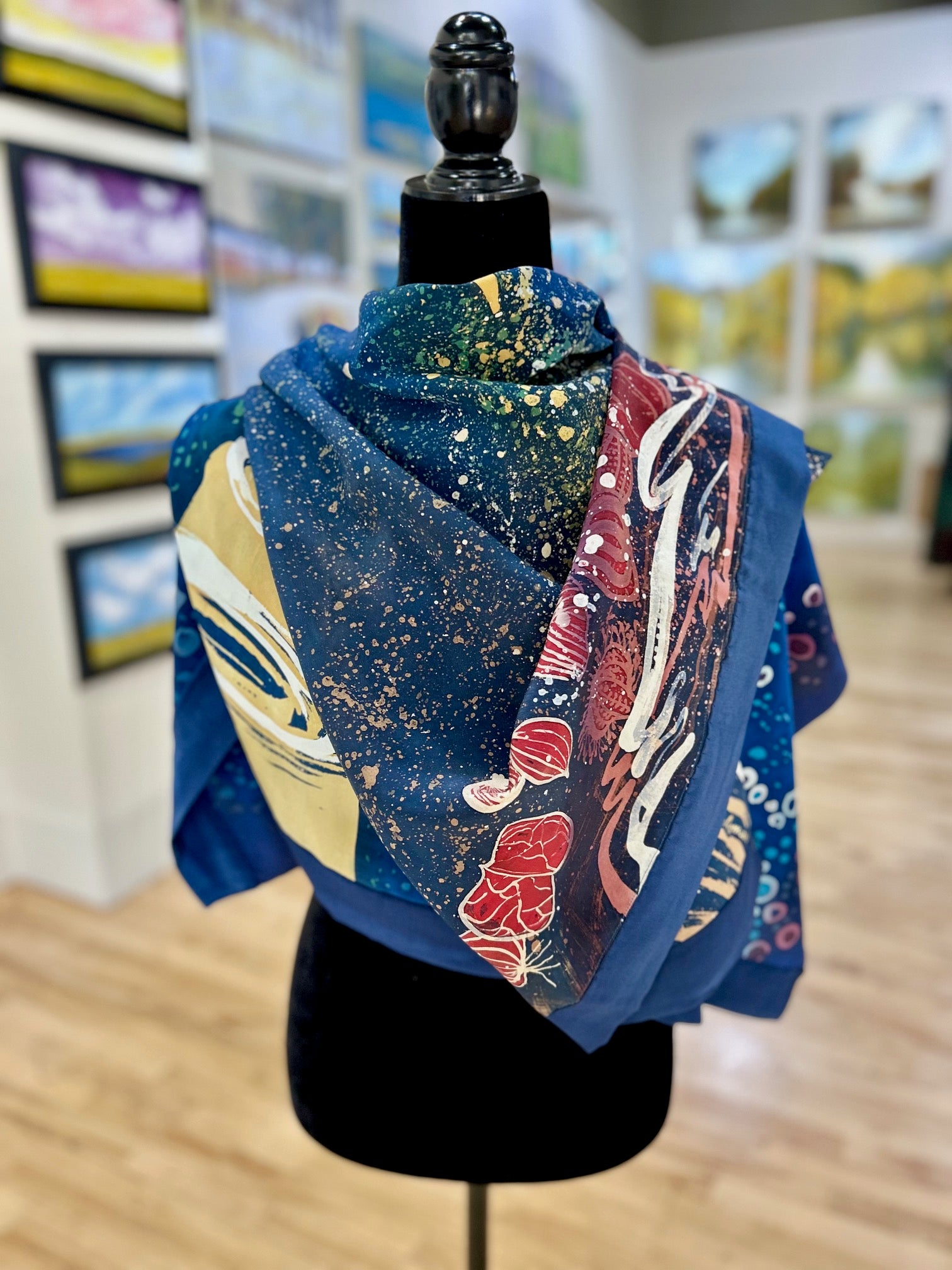 Square Crêpe de Chine Scarf/Wallhanging