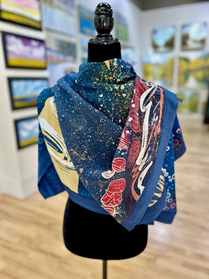 Square Crêpe de Chine Scarf/Wallhanging