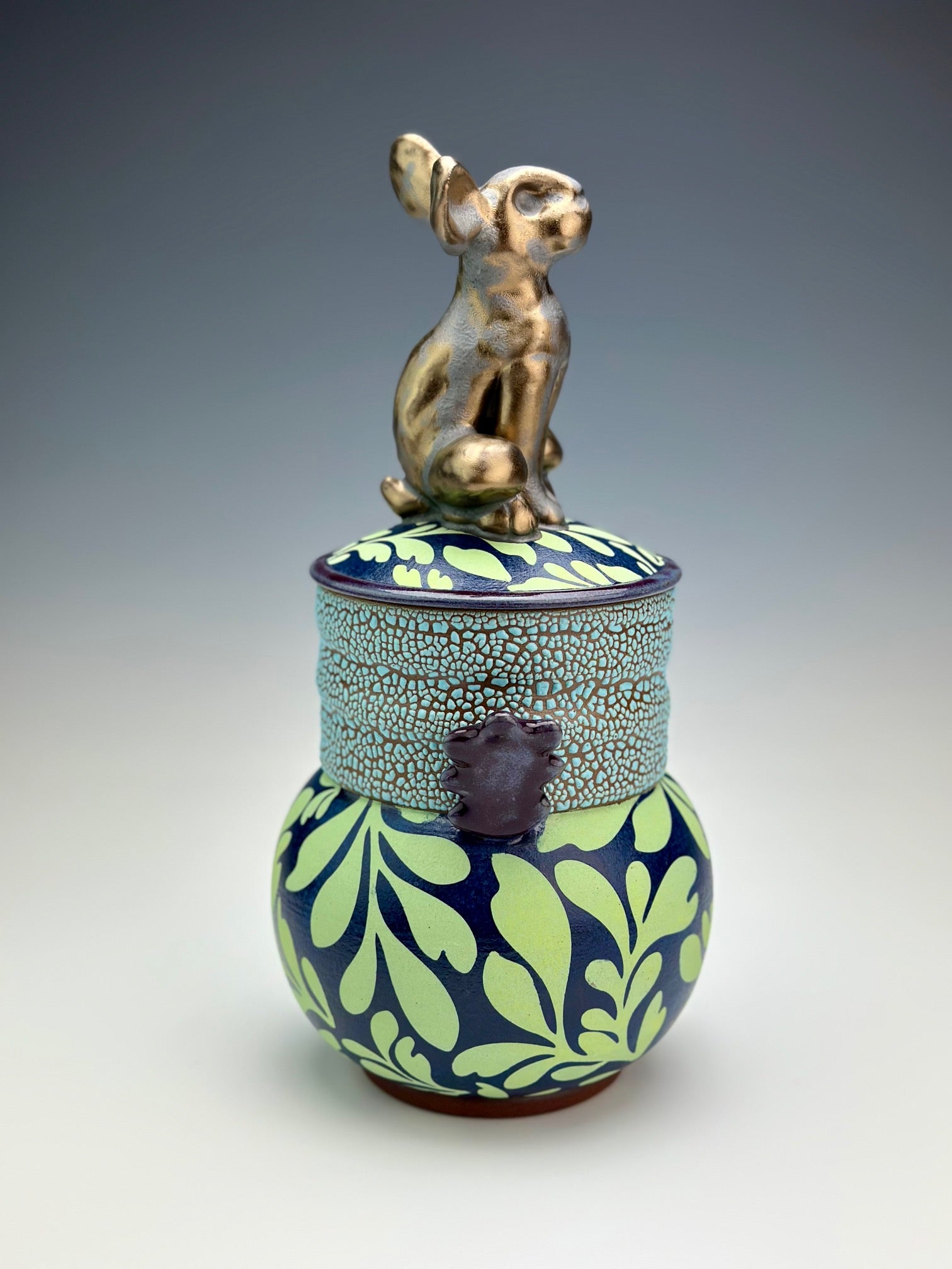 Green Bunny Pot