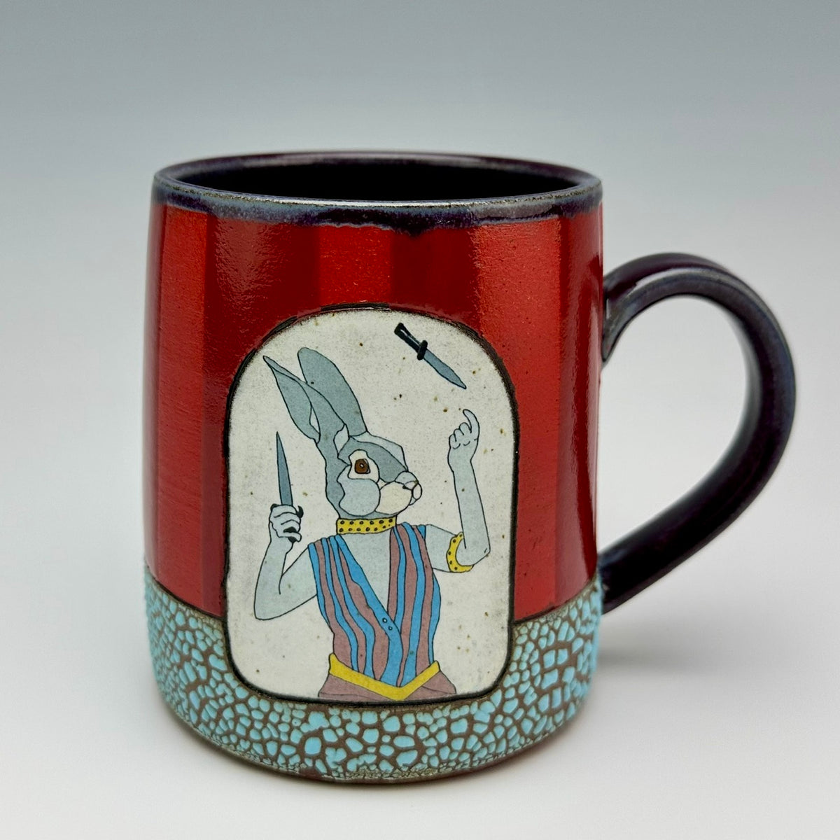 Knife Thrower Mug Red