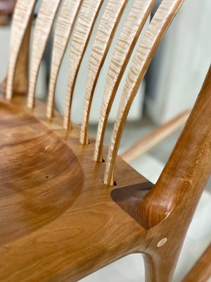 Rocking Chair - Curly Cherry & Tiger Maple