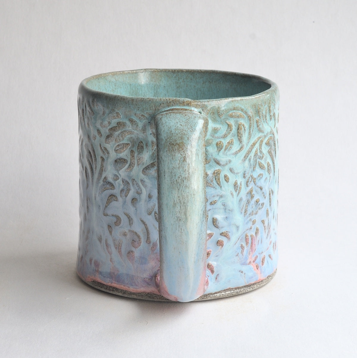 Medium Turquoise - Pink Mug