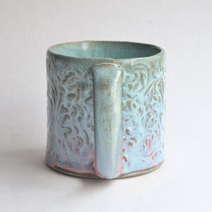 Medium Turquoise - Pink Mug
