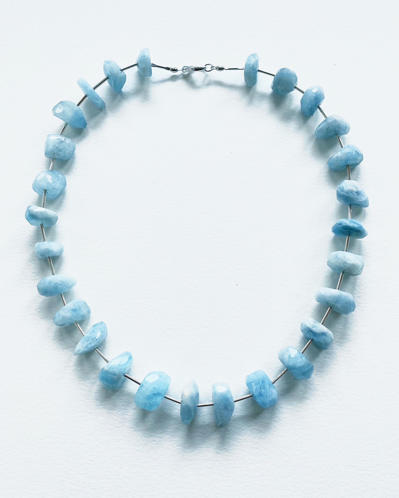 Necklace - Aquamarine & Sterling silver