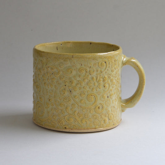 Small Floral Mug - Barlett Pear Yellow
