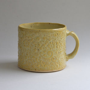 Small Floral Mug - Barlett Pear Yellow