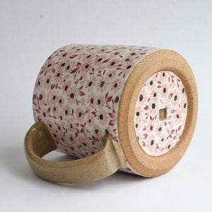 Rustic Medium Mug - Pink Daisies