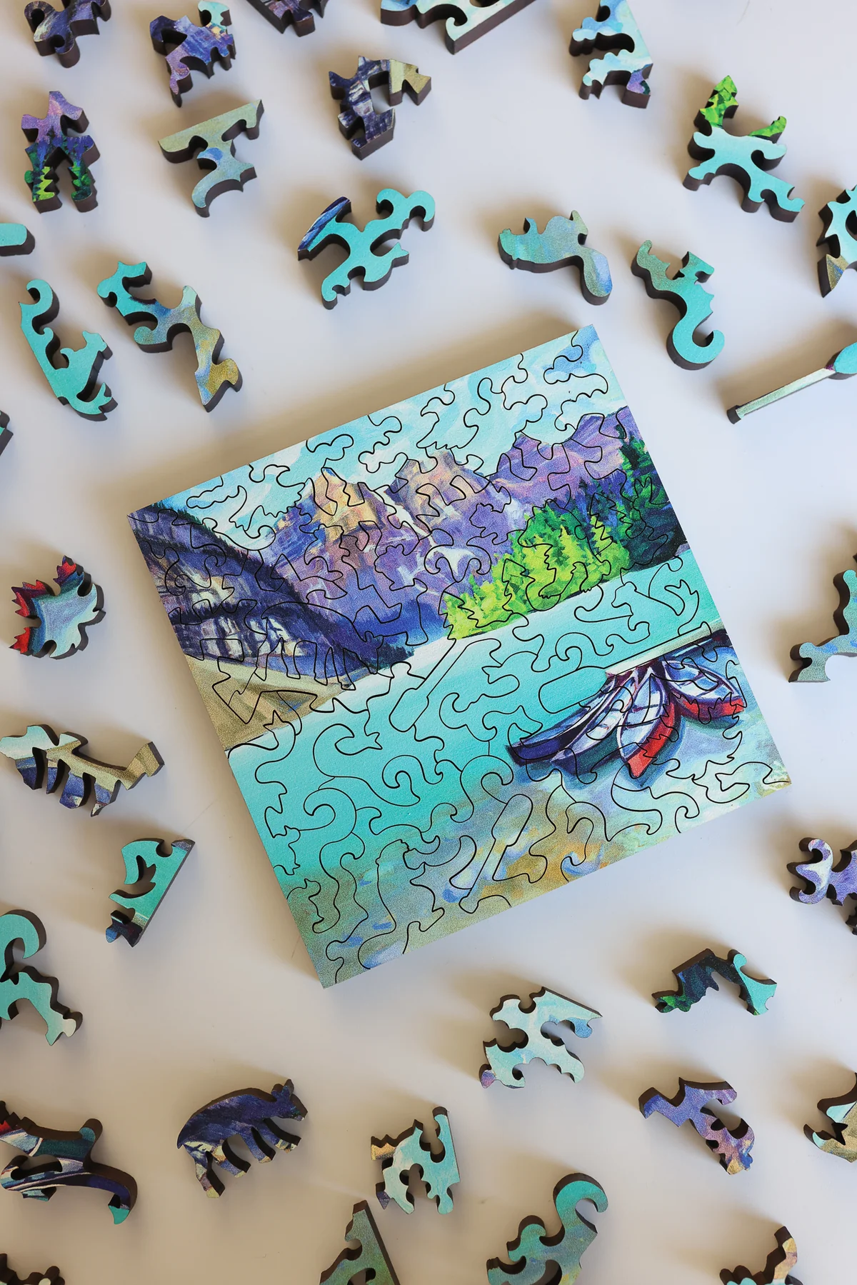 Mini Puzzle - Rock Flour Blue