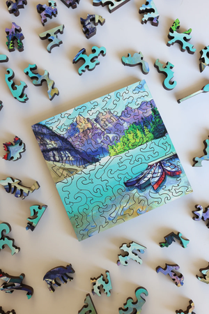 Mini Puzzle - Rock Flour Blue