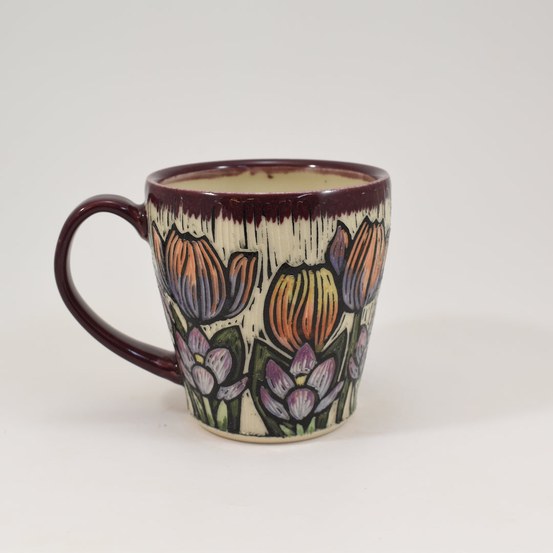 Mug Short - Tulip, Purple