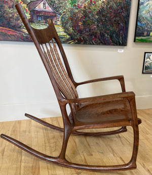 Rocking Chair - Walnut and Quilted Maple