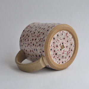Rustic Medium Mug - Pink Daisies
