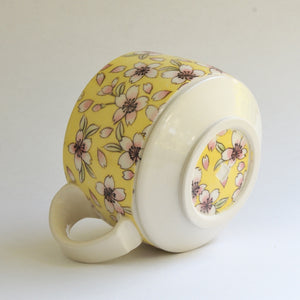 Round Mug - Yellow Sakura