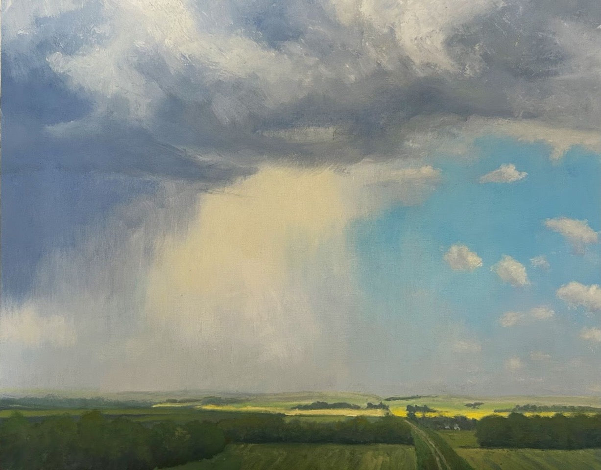 A Storm Passing Over the Plains