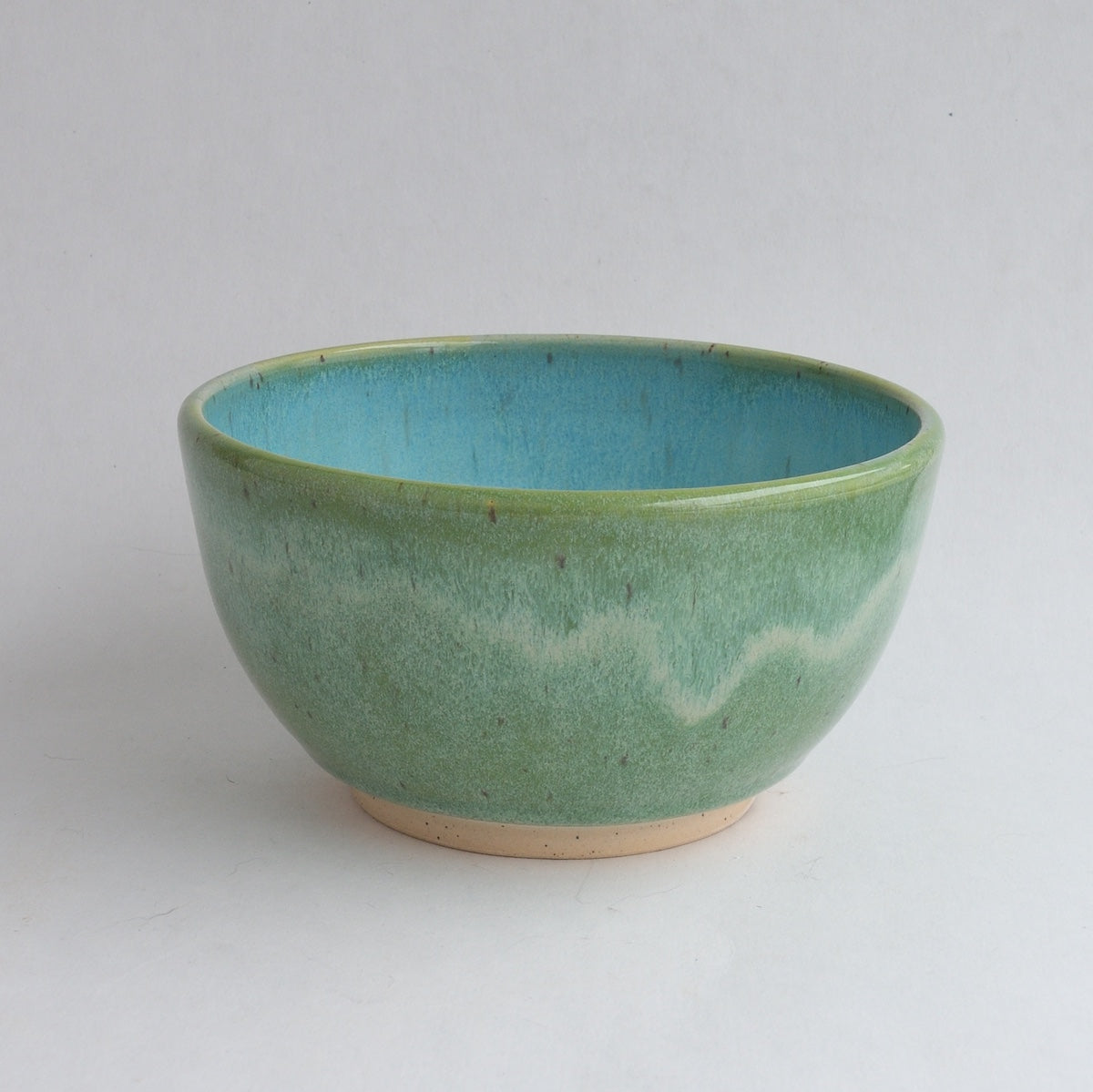 Bi-colour Dessert Bowl - Aqua-mint