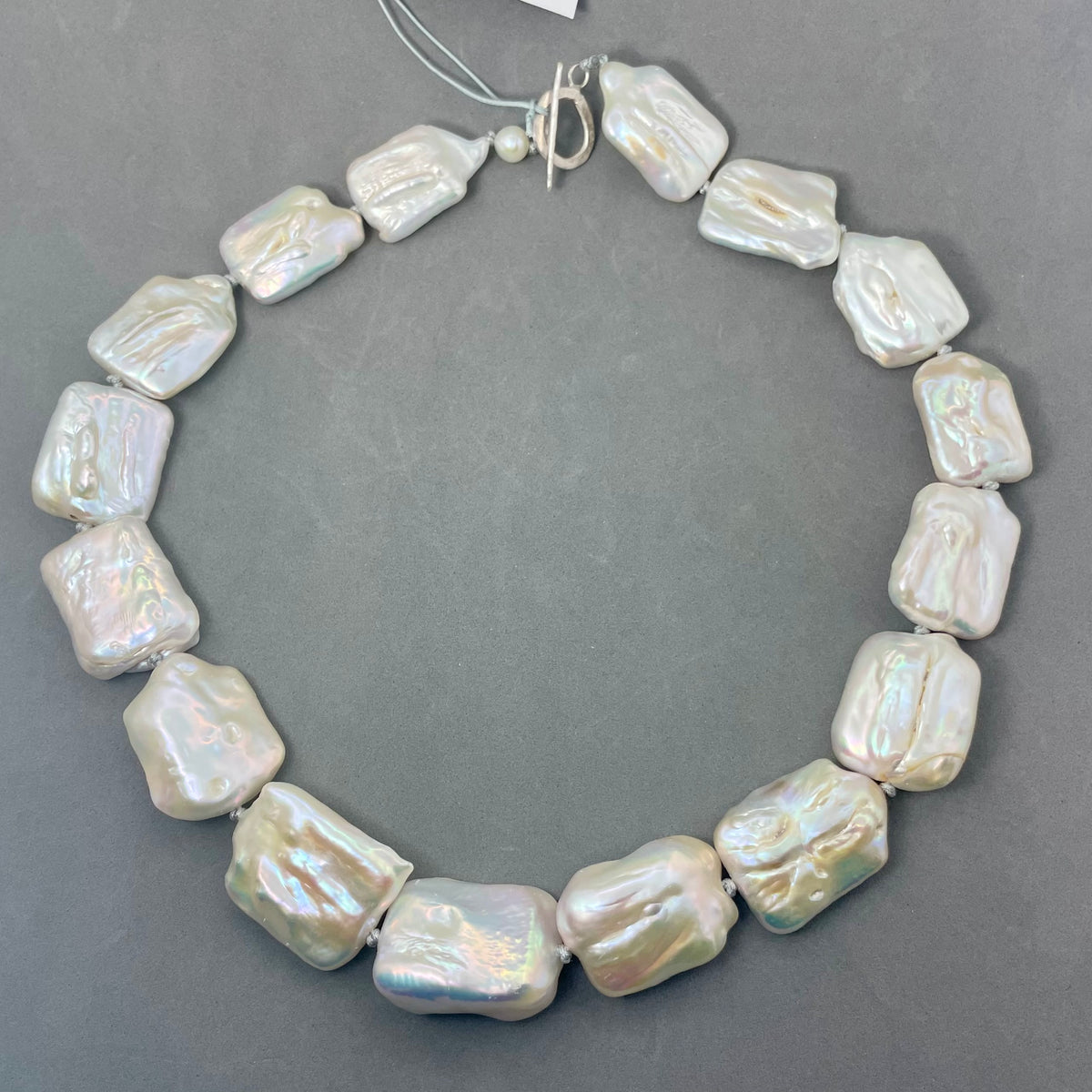 Square Baroque Pearl Necklace