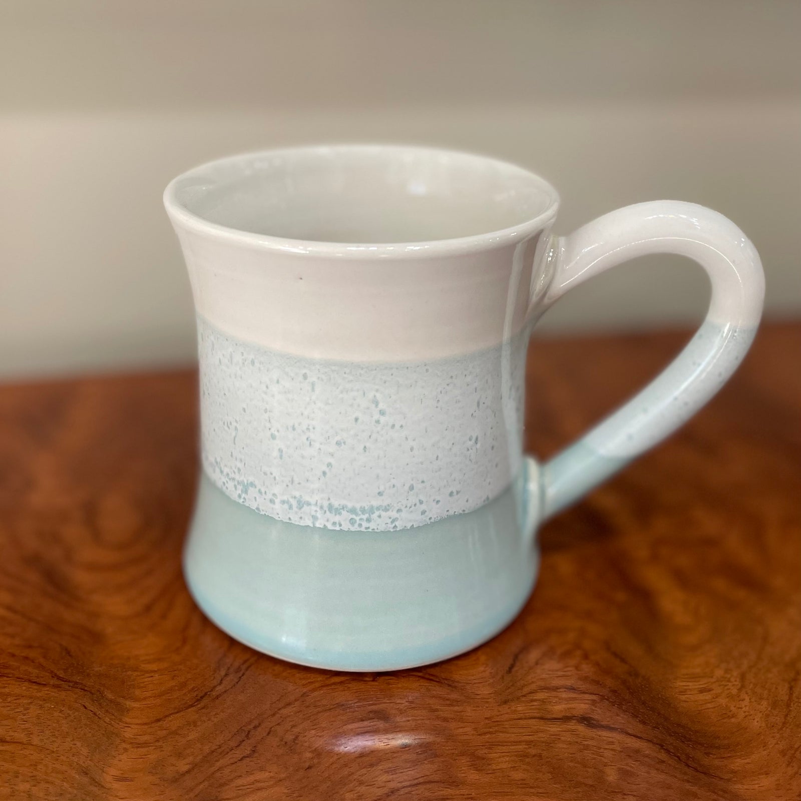 Column Mug - Sea Glass & White
