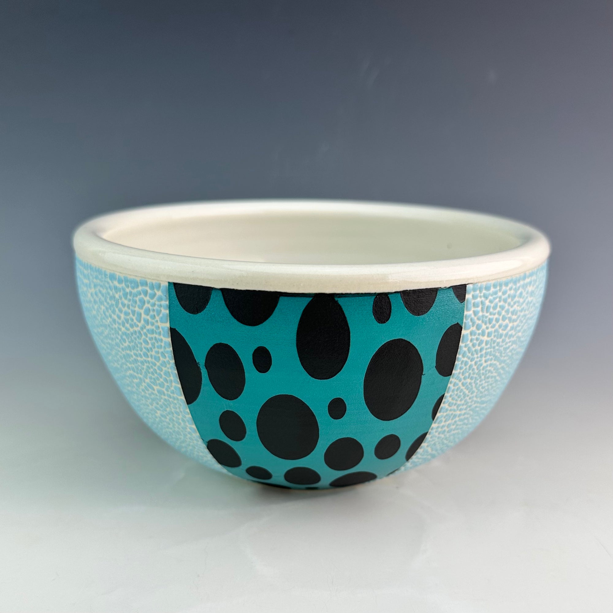 Small Serving Bowl with Spots