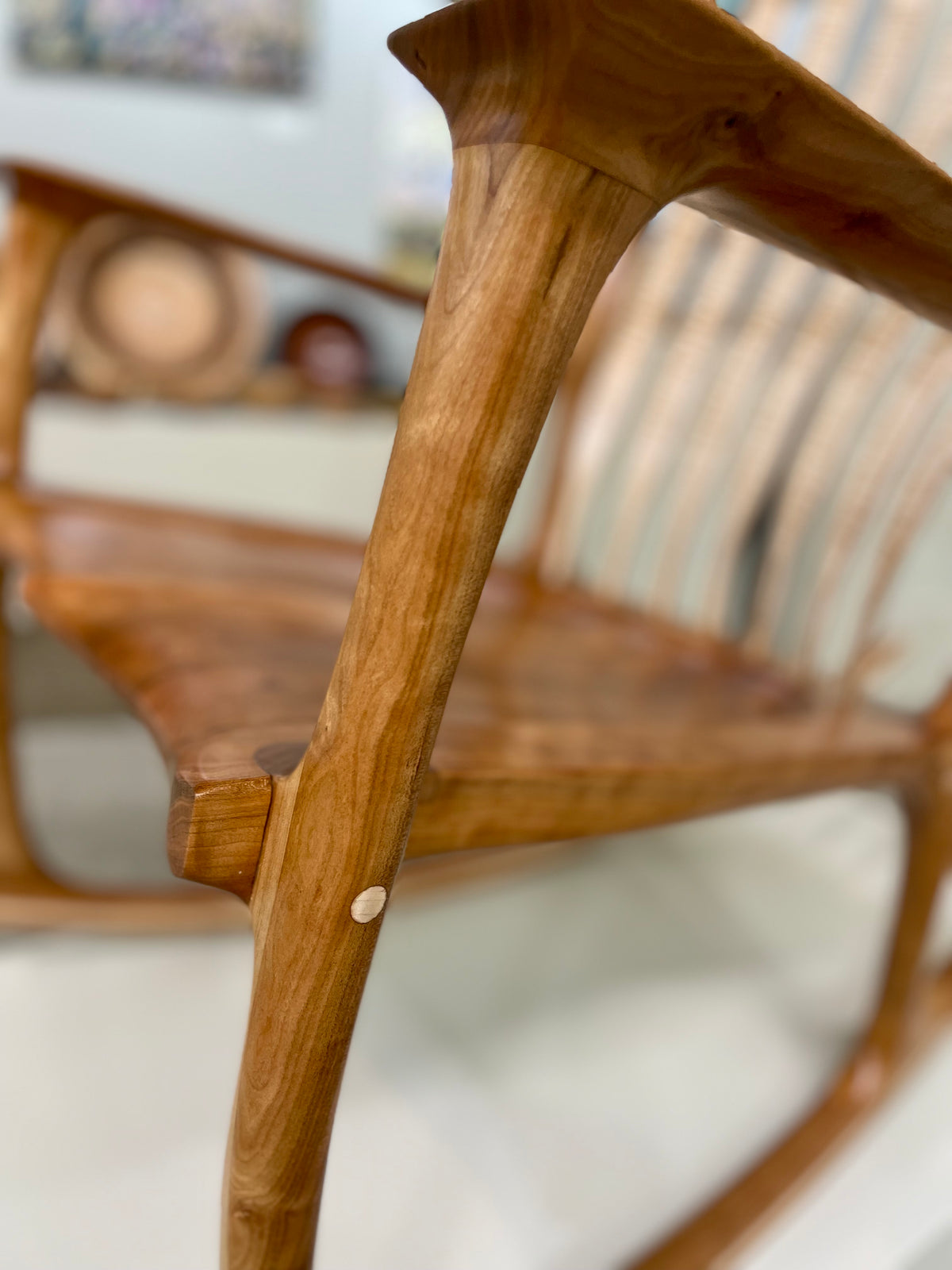 Rocking Chair - Curly Cherry & Tiger Maple