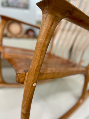 Rocking Chair - Curly Cherry & Tiger Maple