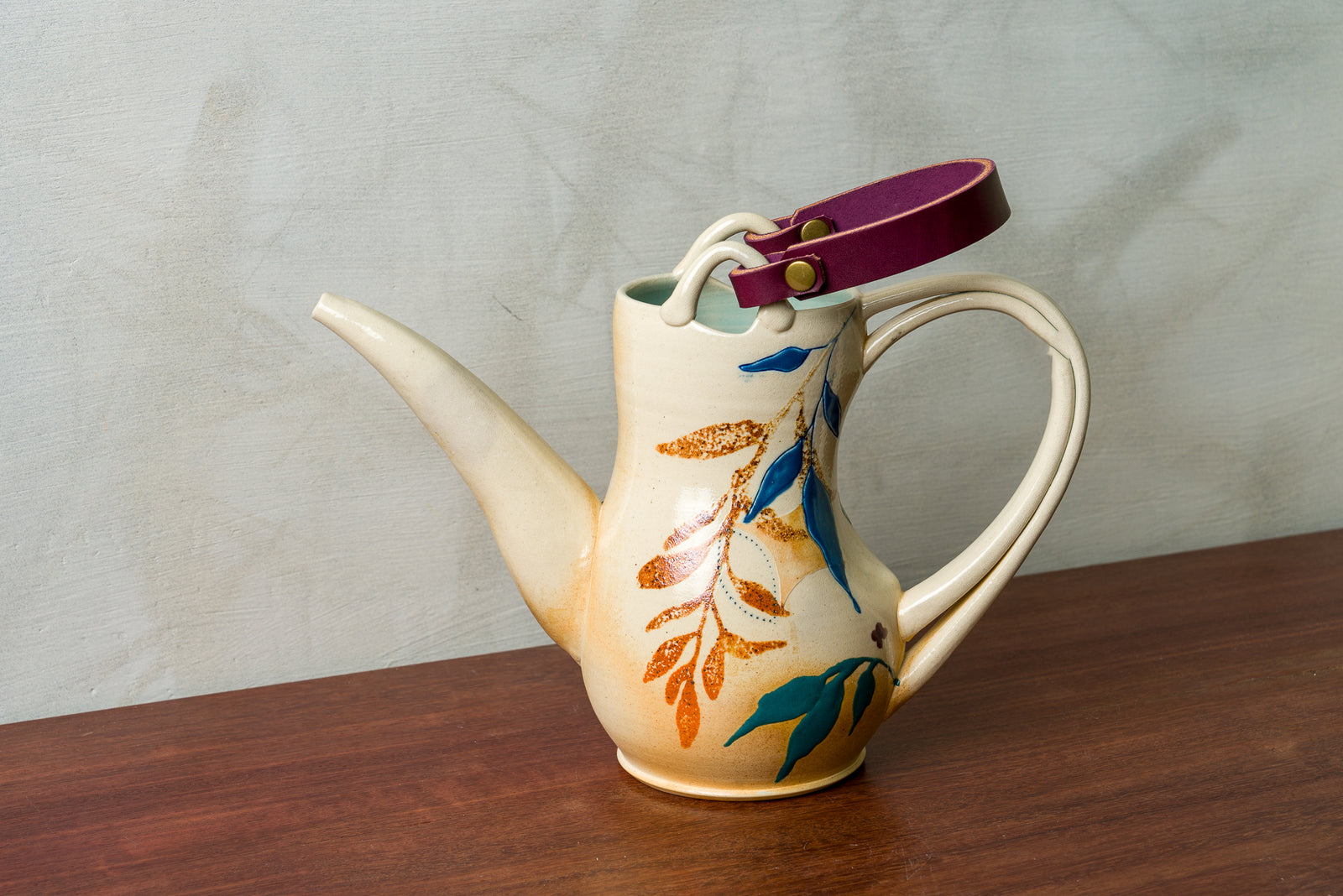 Watering Can with Leather Handle