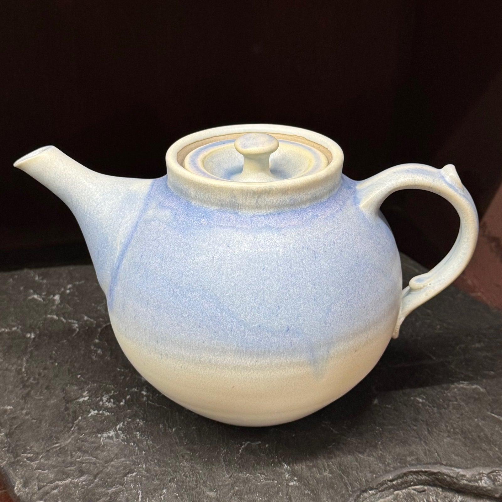 Lg Round Teapot - Purple