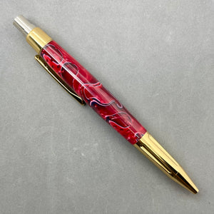 Luxor Red Waves Resin Pen