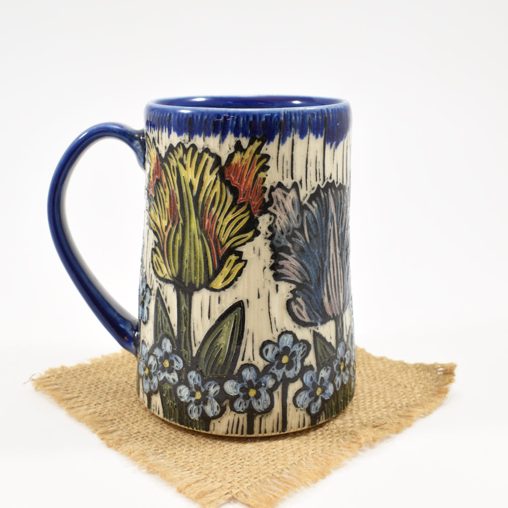 Mug - Tulip, cobalt