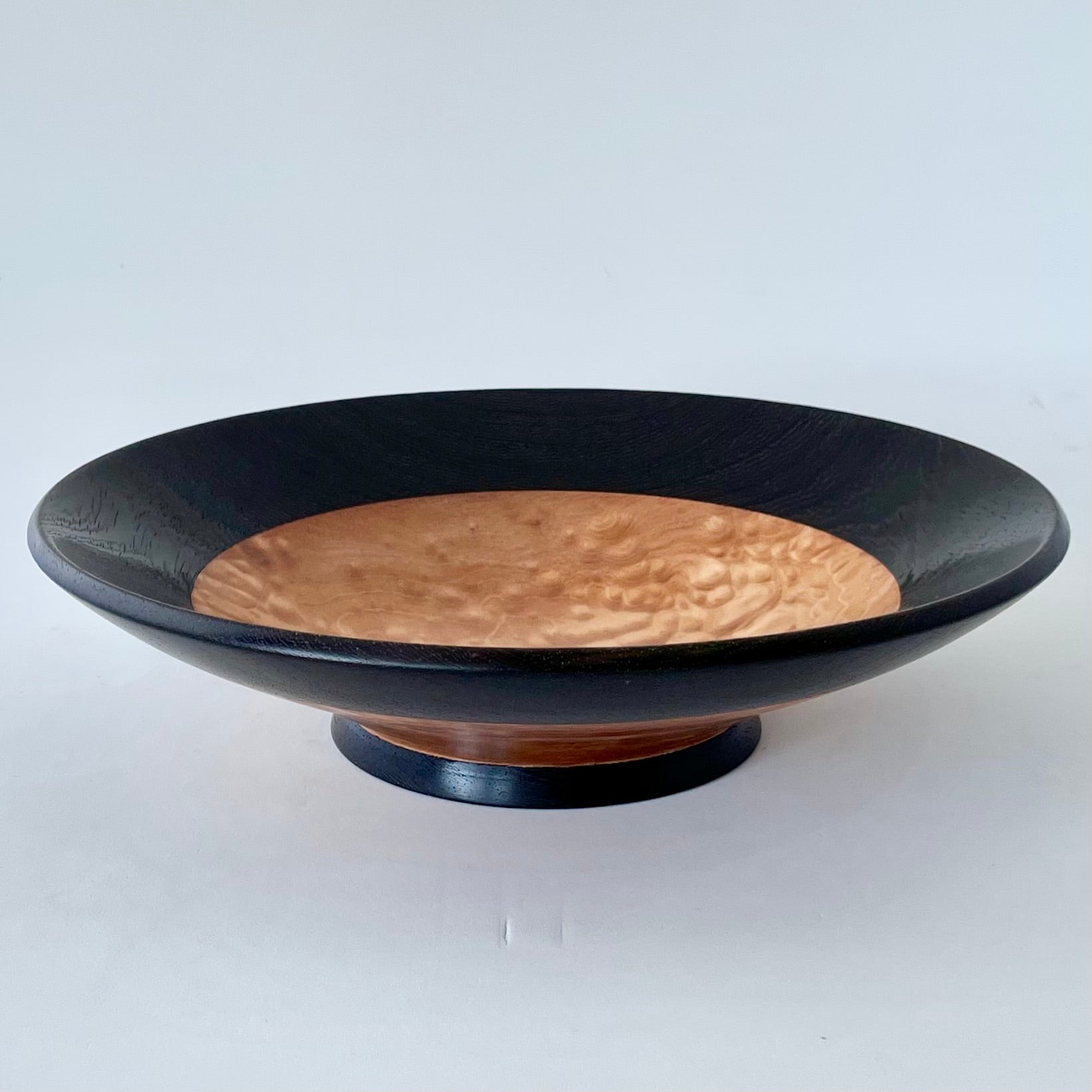 Pedestal Bowl  - Quilted Maple & Wenge
