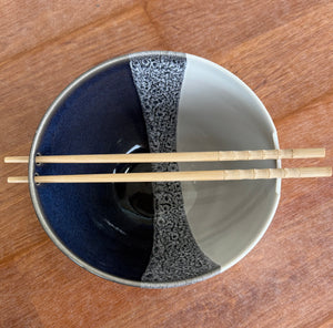 Noodle Bowl - navy & white