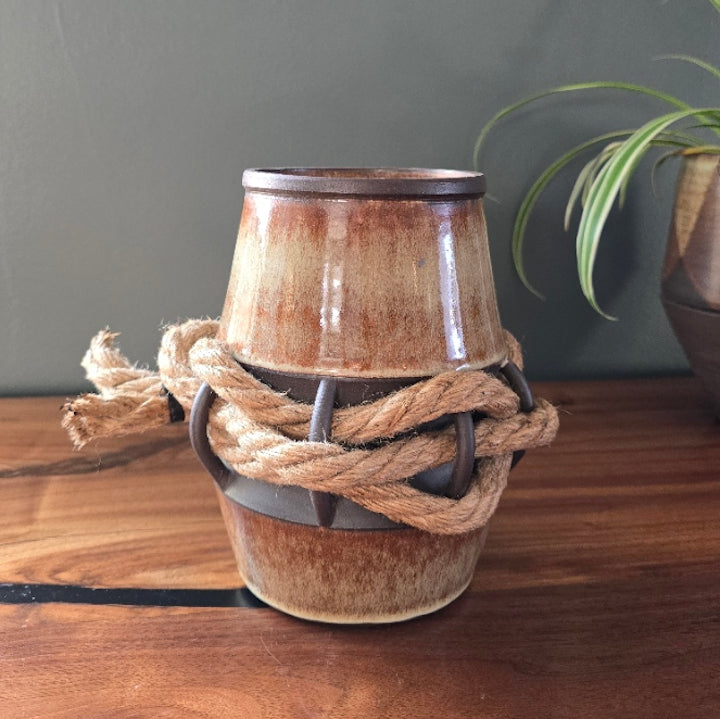 Belted Rope Vase