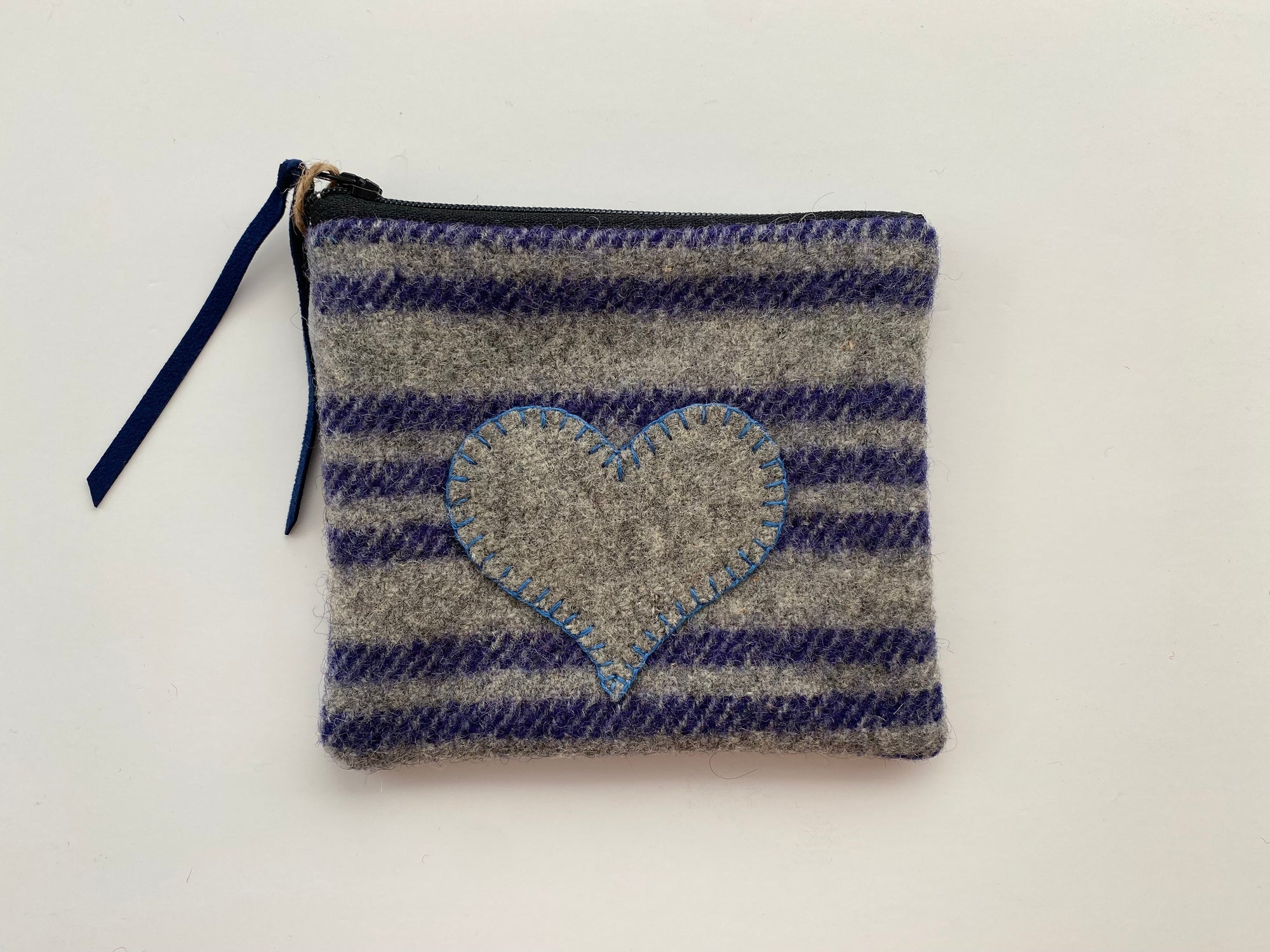 Coin Pouch - Navy Stripe