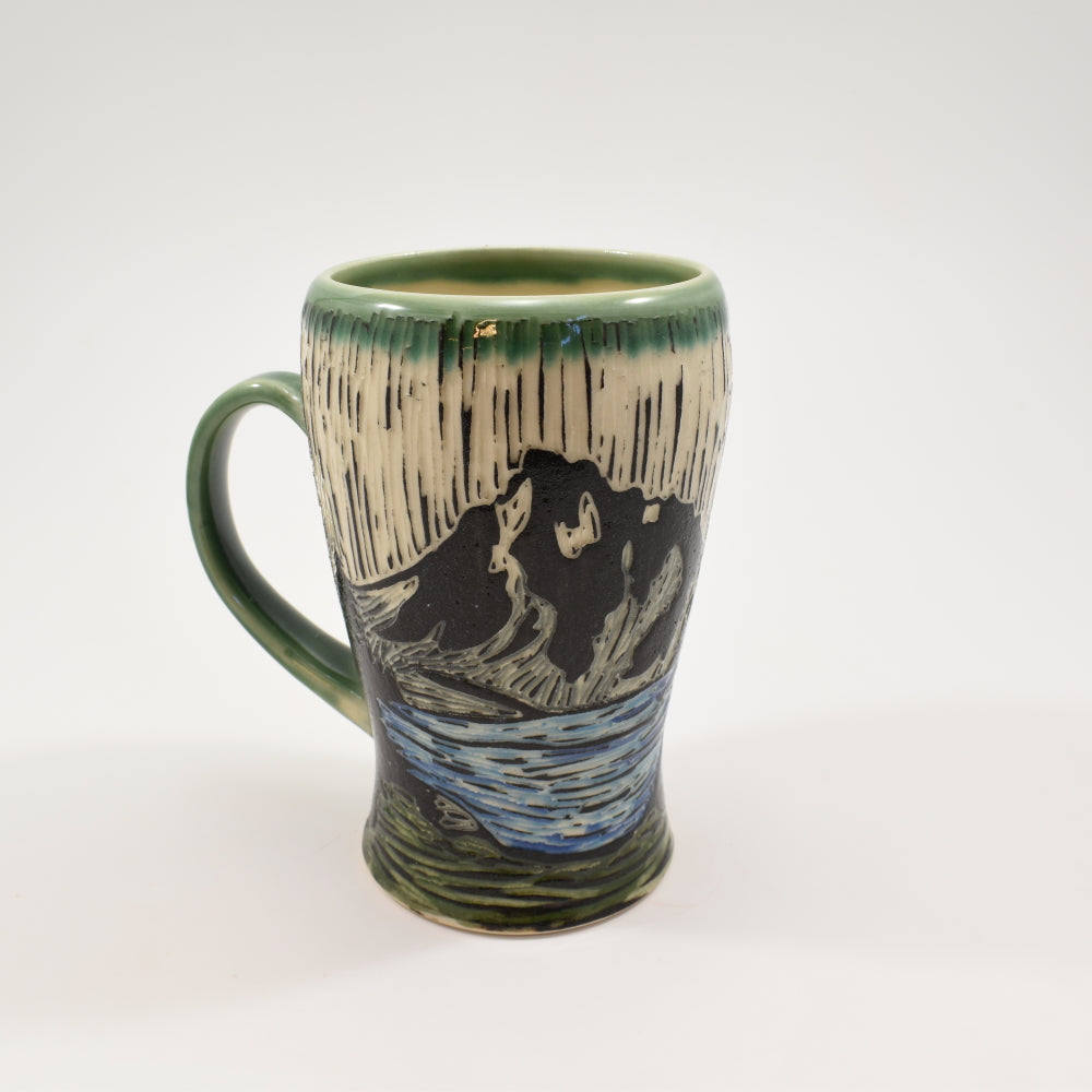 Mug Mountain Lake with Cabin (Tall)