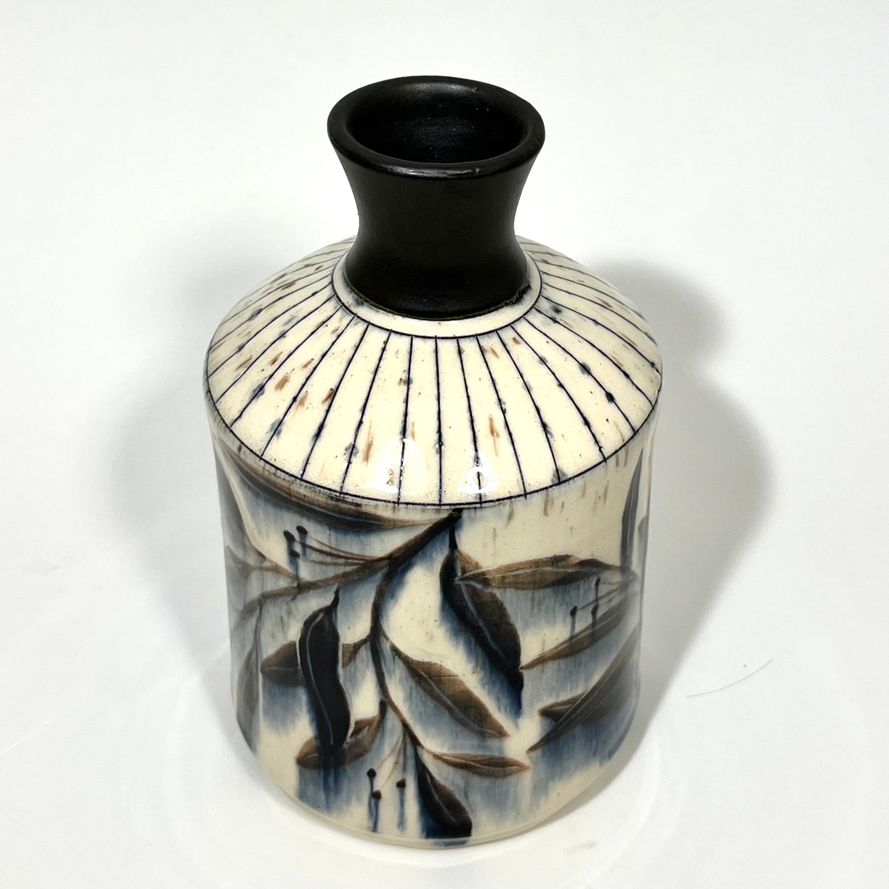 Striped Bottle Vase