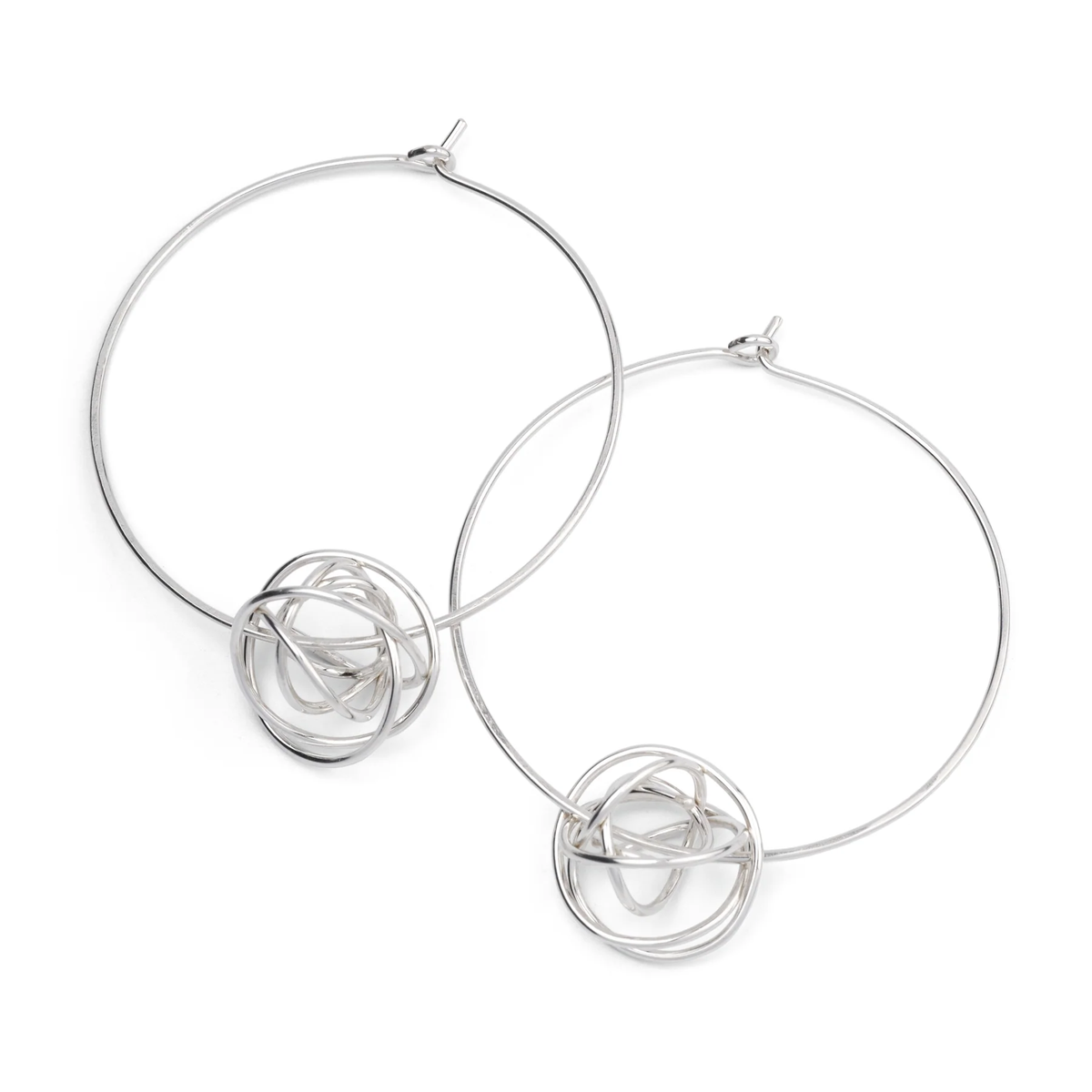 Scribble Bead Hoops