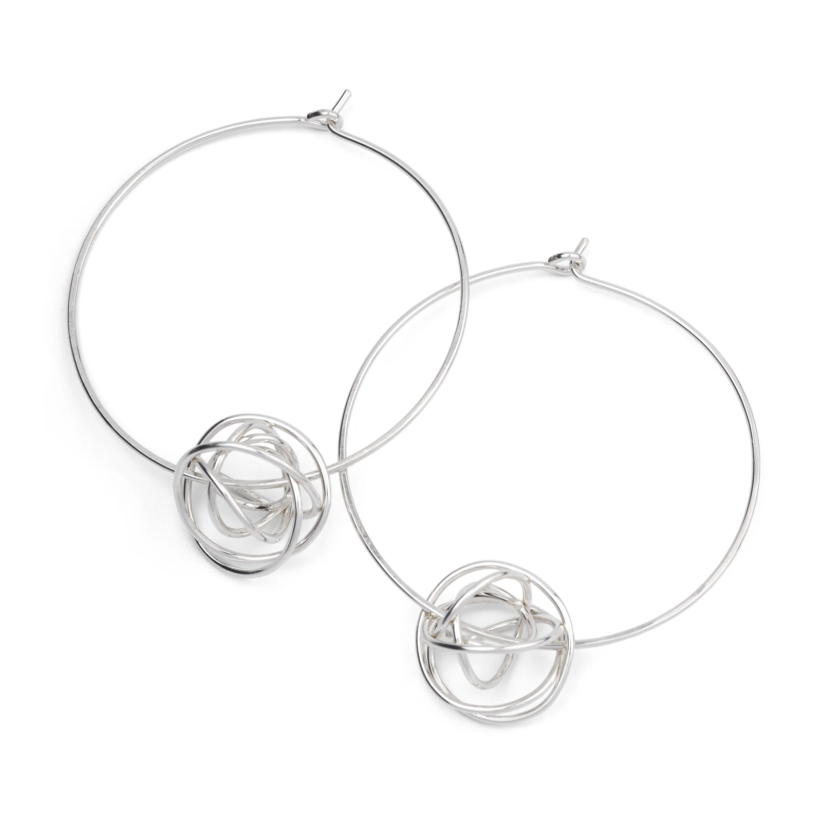 Scribble Bead Hoops