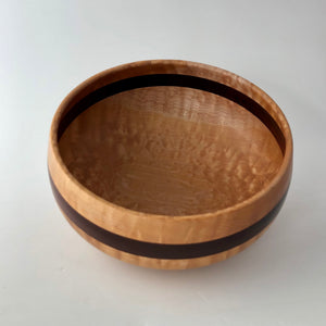 Rolled Rim Bowl | Maple/Padauk