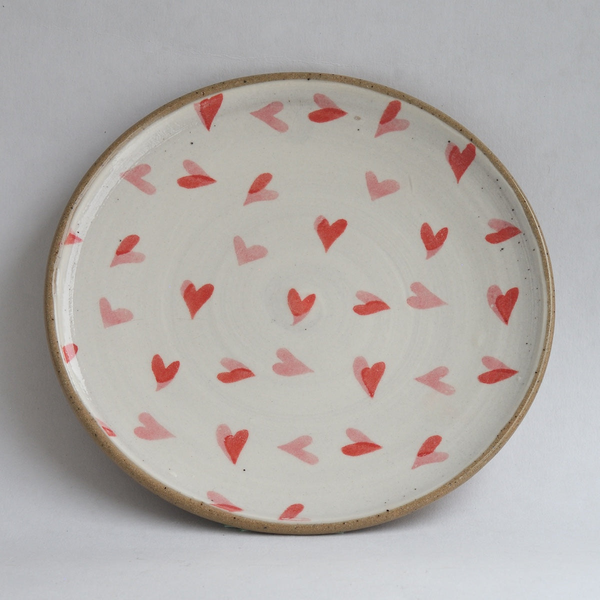 Rustic Plate (small) - Heart Petals