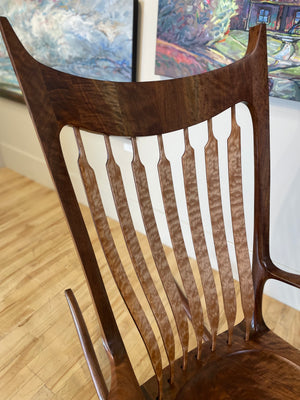 Rocking Chair - Walnut and Quilted Maple