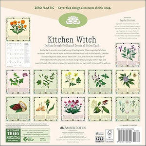 Kitchen Witch Wall Calendar 2025