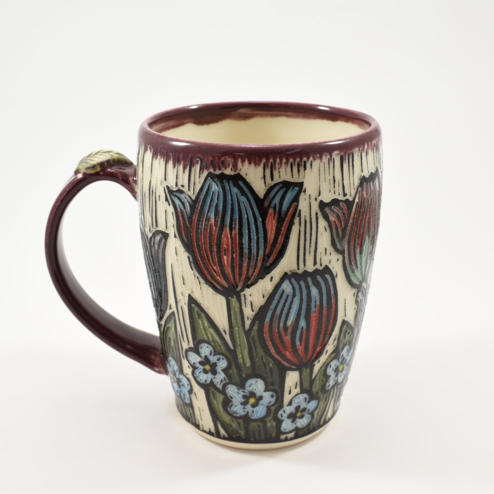 Lg Mug - Tulip, purple