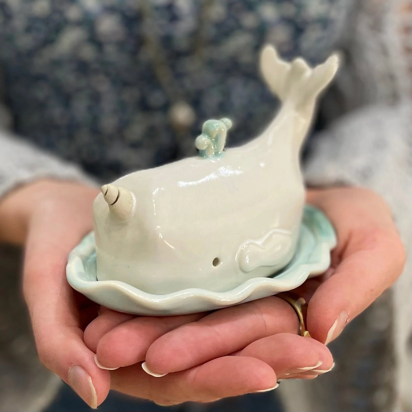 Narwhal Butter Dish